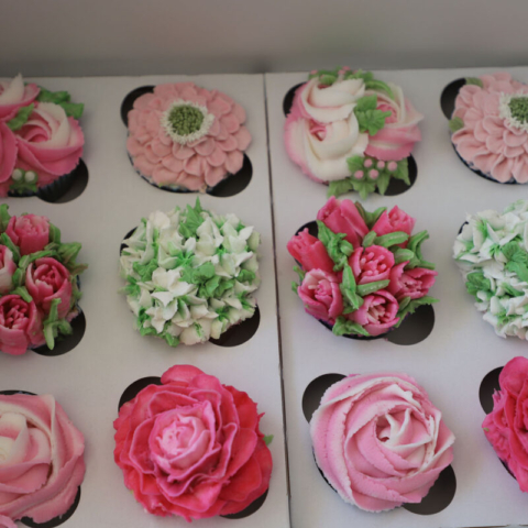 Floral Cupcakes for Mother's Day